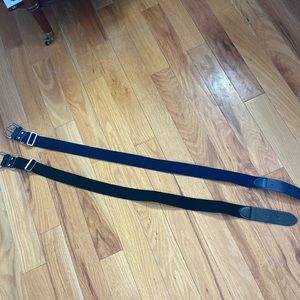Adams Brand baseball belt(s) men’s. One navy. One Black. Adjustable